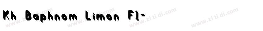 Kh Baphnom_Limon F1字体转换